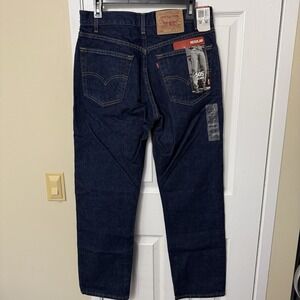 Vintage Levis 505 Jeans Dark Blue Made In USA Straight Leg Denim NWT Y2K NOS